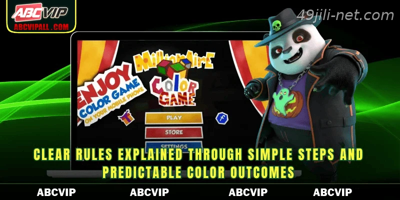 Clear rules explained through simple steps and predictable color outcomes