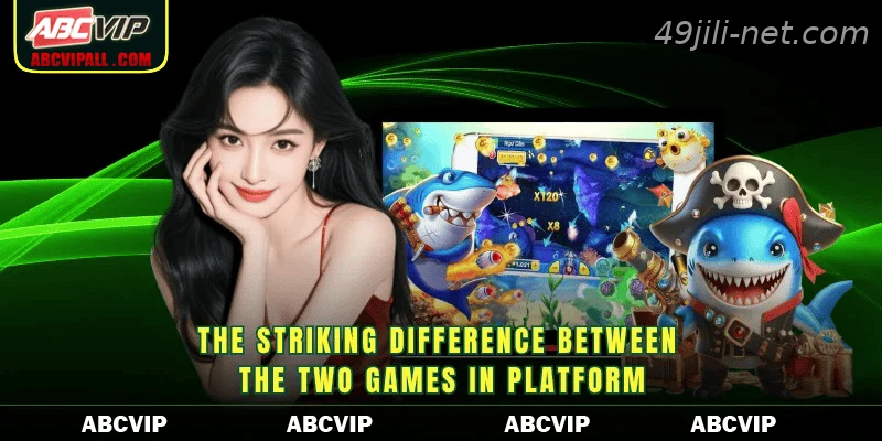 The striking difference between the two games in platform
